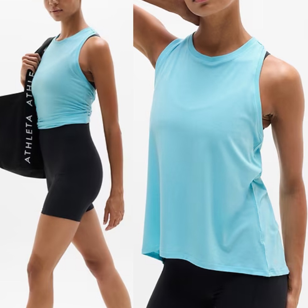 NWT Athleta Ease In Tank in Aqua
